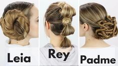 Princess Leia Buns, Princess Leia Hair, Hairstyles Tutorial, Star Wars Wedding, Diy Kostüm, Rey Star Wars, Star Wars Costumes