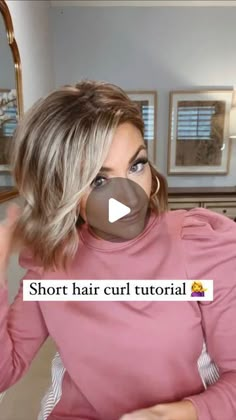 Simple Curls With Straightener, Types Of Curls For Short Hair, How To Style Beach Waves Short Hair, 5 In 1 Hairstyler, Crimped Bob Hairstyles, How To Wave Shoulder Length Hair, Diy Heatless Curls For Short Hair, Short Hair Bend Waves, Lose Curls On Short Hair