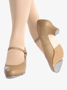 a pair of women's ballet shoes with straps