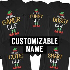 Christmas Shirts Vinyl, Funny Christmas Outfits, Elf Shoes, Elf Shirt, Christmas Tee Shirts, Welcome Home Gifts, Husband Shirts, Elf Hat