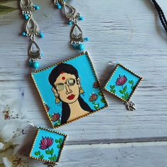 dm to order 📩  . . #jewelry  #jewelryaesthetic #handmade #pinterestinspired #shorts #fashion Order Aesthetic, Hand Painted Necklace, Traditional Jewellery, Jewelry Mirror, Hand Painted Jewelry, Shorts Fashion, Be Unique, Royal Jewelry, Traditional Jewelry