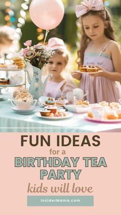 Planning a tea party birthday for kids is easy with these fun ideas. From charming decorations to kid-friendly menus, create a magical day your child and their friends will remember. Learn how to set the perfect scene, keep kids entertained with engaging activities, and send them home with memorable party favors. Get inspired to make your child’s tea party birthday a special celebration. Click to get all the tips and tricks for a delightful party! Home Tea Party Ideas, Tea Party For Girls Birthday, 5th Birthday Tea Party Ideas, Tea Party Foods For Kids, Outdoor Tea Party Birthday, Kid Tea Party Ideas, Tea Party Birthday Activities, Kids Tea Party Activities, Tea Party Birthday Favors