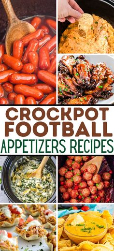 Crock Pot Appetizers – If you’re looking for simple and quick appetizers for your next party, these easy crock pot appetizers will save your time and sanity! Easy slow cooker appetizer recipes fit to feed a whole crowd! Game day appetizers, game day party recipes, football food, football party appetizers, game day appetizers dips, football game snacks, hot dip superbowl dips easy, superbowl party food ideas. Tailgate Easy Appetizers, Food Ideas For Football Game, Foot Ball Party Foods, Football Dip Ideas, Superbowl Apps Easy, Game Day Appetizers Crock Pots, Football Themed Snacks Appetizers, Appetizer Game Day, Healthy Gameday Appetizers