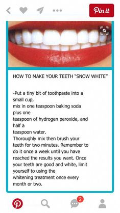 #HowToCareAfterOralSurgery #WhyDoWeDoOralCare Baking Soda Teeth, Natural Teeth Whitening Diy, Baking Soda Teeth Whitening, Teeth Whitening Homemade, Teeth Whitening Remedies, Teeth Whitening Diy, Teeth Health, Home Health Remedies, Natural Teeth Whitening