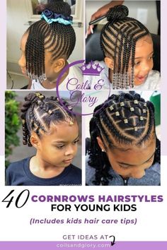 Short And Easy Hairstyles, Quick And Easy Hairstyles Black Women Braids, Hairstyles For Preteens Black, African Kids Hairstyles Girls Easy, Lil Girls Hairstyles Black, Natural Braids For Kids, Glamor Hairstyles, Cornrows With Natural Hair Only, Easy Cornrows