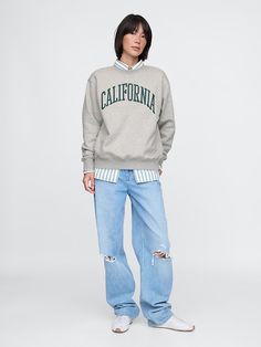 Saw this on Gap: Gap Cotton Sweats With Relaxed Fit, Gap Cotton Crew Neck Sweatshirt, Gap Relaxed Fit Sweatshirt With Ribbed Cuffs, Gap Relaxed Fit Sweatshirt, Gap Relaxed Fit Sweats With Ribbed Cuffs, Gap Sporty Sweatshirt For Fall, Casual Gap Sweats For Fall, Gap Relaxed Fit Sweatshirt For Fall, Gap Cotton Relaxed Fit Sweater