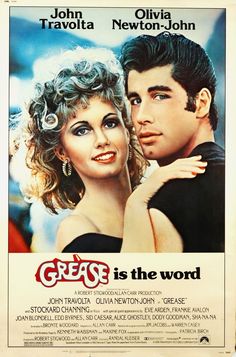 a movie poster for grease is the word