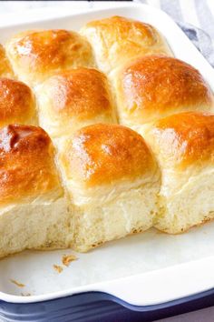 a close up of bread in a pan