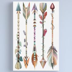 Vibrant colors printed on artist grade canvas. Hand stretched for your order. Multiple sizes are available. Arrives ready to hang. Additional sizes are available. Boho Tribal Arrows perfect for any Boho Chic. Arrows created by: Colorful Prints, Tatting, Fashion Art, Boho Chic, Canvas Print, Vibrant Colors, Canvas Prints, Created By, Tattoos