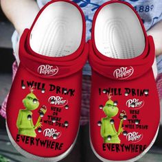 Get your product: Grinch Christmas Cartoon Adults Crocs Crocband Clog Shoes For Men Women Ht 1. PRODUCT INFORMATION:  Incredibly light and fun to wear. Water-friendly and buoyant; weighs only ounces. Ventilation ports add breathability and help shed water and debris. Easy to clean and quick to dry. Upper: Croslite. Lining: Croslite. Sole: Croslite. 2. SIZE CHART: 3. RETURN: We will gladly issue you a replacement item or issue a refund back to your original form of payment for any of the followin Grinch Characters, Crocband Clog, Crocs Clog, Car Christmas, Christmas Grinch, Versatile Shoes, Crocs Crocband, Christmas Cartoon, Clog Shoes