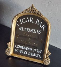 Mobster Wedding Ideas, Cigars For Wedding, Wedding Whiskey Bar, Cigars Bar Wedding, Cigars Wedding Bar, Whiskey And Cigars Birthday Decor, Cigars At Wedding Receptions