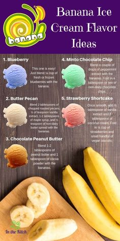 the banana ice cream flavor has many different flavors