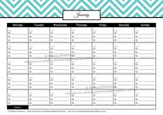 a printable calendar with the daily planner