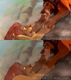 the lion king and cub from disney's live - action movie