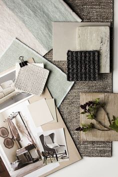 the words creating the perfect mood board are displayed