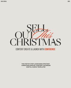 the cover of self out this christmas's content creation and launch with confonce