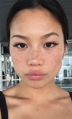 Asian Freckles, Tattooed Freckles, No Make Up Make Up Look, Beauty Modeling