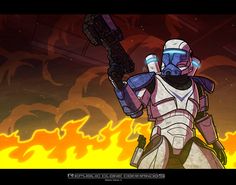 Commish - RCC - Series I - HOPE 2 by JoeHoganArt.deviantart.com on @DeviantArt Star Wars Wallpaper, Star Wars Images, Clone Trooper