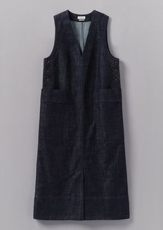 Indigo Twill Culotte Jumpsuit | Indigo | TOAST Denim Pinafore Dress, Denim Pinafore, Culotte Jumpsuit, Indigo Denim, Mens Loungewear, Style Inspiration Fall, Loungewear Women, Women Nightwear, Clothes Style