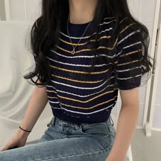 Fashion Outfits Korean, Korean Outfit Street Styles, Korean Casual Outfits, Trendy Fashion Tops, Teenage Fashion, Tomboy Style Outfits, Korean Casual, Fashionista Clothes, Easy Trendy Outfits