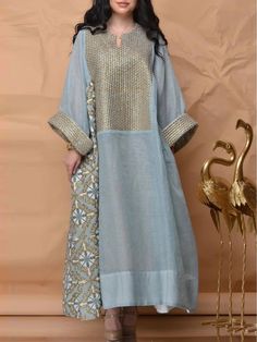 Olivia Mark - Breathable Long-Sleeved Loose Dress with Printed Patterns - Eastern Robe Maxi Dress Outfit, Dress Muslim, Muslim Outfits, Women's Robe, Women Long Sleeve Dress, Sleeves Clothing, Abayas Fashion, Loose Dress, Sleeves (women)