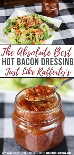 the absolute best hot bacon dressing just like rappets