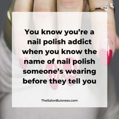 Funny nail polish quote - woman with red nails and gold rings Heel Quotes