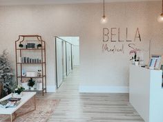 Up to 25% Off on Spa/Salon Beauty Treatments (Services) at Bella Medical Spa Modern Spa Design, Medical Spa Design, Medical Spa Decor, Spa Esthetic, Medspa Design, Med Spa Design, Spa Waiting Area, Tanning Salon Ideas, Spa Design Ideas