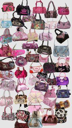 Hello Kitty Cheetah Print, Outfits For School Simple, Y2k Brands, Y2k Stuff, 2000s Purse, 2000s Bags, Trashy Y2k Aesthetic, 00s Mode, Mcbling Fashion