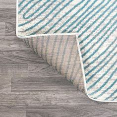 JONATHAN Y Arlo Woodgrain Geometric Ivory/Blue 2 ft. x 8 ft. Runner Rug LUX104A-28 - The Home Depot