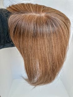 #color_light-auburn-brown More Hair Volume, Light Auburn Brown, Good Quality Hair Topper, Hair Toppers For Frontal Fibrosing Alopecia, Hair Toppers Clip In Moresoo, Human Hair Toppers For Thinning Hair Laavoo Hair Extensions, Lusta Hair Toppers, Grey Hair Extensions, Grey Blonde Hair