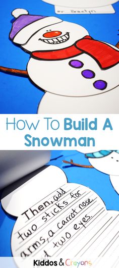 how to build a snowman activity for kids