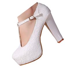 a white high heeled shoe with a bow tie