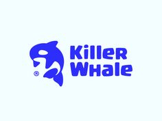 killer whale logo on a white background