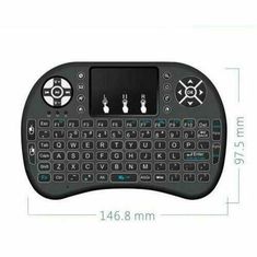 an image of a computer keyboard with the size and measurements for each key board in it