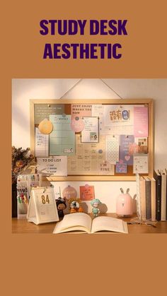 an open book sitting on top of a wooden desk