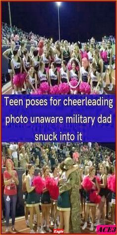 the cheerleaders are posing for pictures together