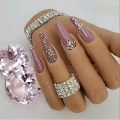 Elegant Nail Designs, Classy Nail Designs, Purple Nail, Fall Acrylic Nails, Shellac Nails, Beautiful Nail Designs, Elegant Nails