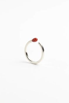 Unlit Matchstick Sterling Silver Ring PERFECT MATCH. Handmade - Etsy Red Band, Strawberry Quartz, Star Ring, Recycled Sterling Silver, Latvia, Rings Statement, Little Gifts, Perfect Match, Sterling Silver Ring