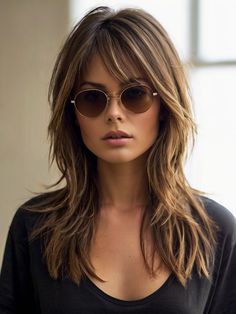 Long Hairstyles With Fringe Bangs, Long Hair With Bangs, Hair Color And Cut, Long Layered Hair, Haircuts For Long Hair, Medium Hair Cuts