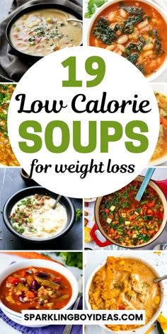 19 Easy Healthy Low Calorie Soup Recipes 28 Light Vegetable Soup, Low Calorie Soups, Low Calorie Soup Recipes, Heart Healthy Soup, Quick Nutritious Meals, Low Fat Soups, Creamy Soup Recipes, Fat Burning Soup