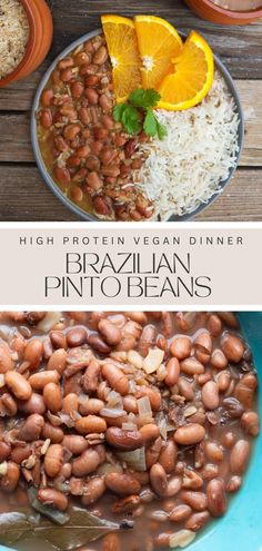 High Protein Vegan Dinner: Brazilian Rice & Beans -  #Beans #Brazilian #Dinner #High #Protein #Rice #Vegan