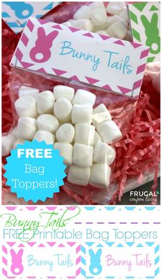 free printable bunny talk tags for easter and other fun things to do with the kids