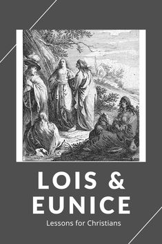 the cover of louis and eunice lessons for christians, with an image of jesus