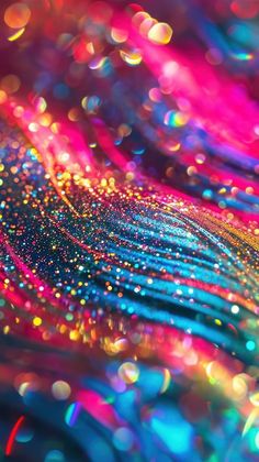 an abstract colorful background with lots of lights