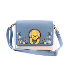 PRICES MAY VARY. Hand Wipe Clean. Imported. Mesurements: 10.5" wide x 8" tall x 4" deep Show off your Disney fandom with this Winnie the Pooh 95th Anniversary Celebration Peek-a-Pooh Crossbody Purse! It is made of faux leather and features a top flap closure, adjustable strap, matching themed lining, molded metal cutout, applique, debossed, embroidered, and printed details. Loungefly Winnie The Pooh, Loungefly Collection, Disney Backpack, Disney Loungefly, Magic Land, Sweet Accessories, Disney Bags, Anime Jewelry, Sweet Bags