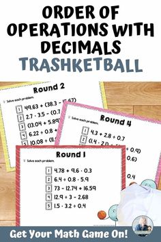 order of operations with decimals and rounding numbers