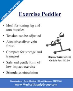 an exercise peddler is shown with instructions on how to use it and how to use