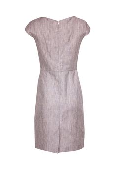 Embrace your inner boss babe and conquer the conference room with confidence in this timeless Reiss dress. Crafted from a blend of wool and linen in a neutral beige hue with subtle cream speckles, this cap-sleeve sheath exudes sophistication. The square neckline and flattering silhouette will have you looking and feeling like a polished professional. Complete the look with a pair of pumps and a leather tote for an effortlessly chic office ensemble. Size 6 Shell 55% Wool, 45% Linen Lining 65% Viscose, 35% Polyester Concealed back zipper Sheath silhouette Square neckline Cap sleeve Bust 35" Waist 36" Shoulder to hem 38.5" Reiss Dress, Chic Office, Neutral Beige, Size 6 Dress, Square Necklines, Boss Babe, 15 Dresses, Square Neckline, Cap Sleeve