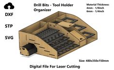 the diagram shows how to use drill bits for laser cutting and other machine tools in this project